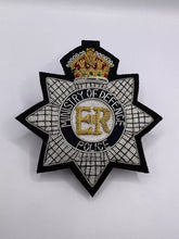 Ministry Of Defence Police Hand Embroidered Bullion Wire Blazer Badge